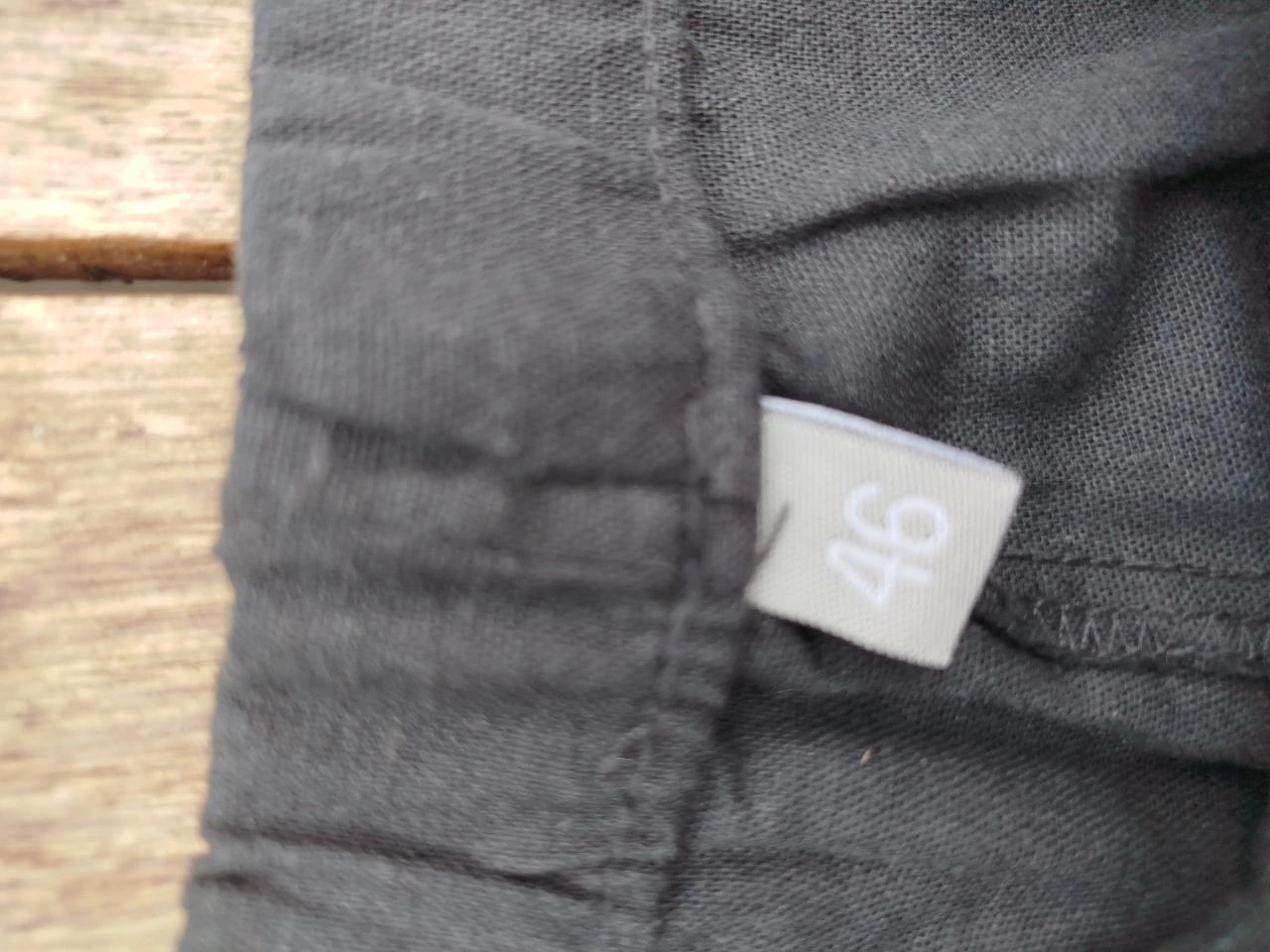 Shorts de linho preto – photo 4